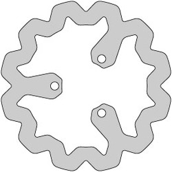 Delta Braking Brake disc, Rear, Ø220mm, Aprilia RX,SX / Derbi Senda